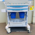 Hospital Steel ABS Detachable Guardrail Treatment Trolley